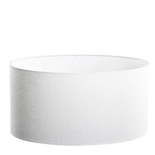 Abat-jour En Lin Blanc Ovale 50/33/25
