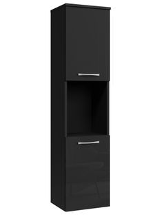 Colonne Montreal Hauteur 131 Cm Noir Brillant