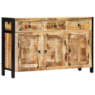 Buffet 120x35x76 Cm Bois De Manguier Massif