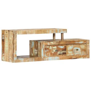 Meuble TV 120x30x40 Cm Bois De Récupération Massif