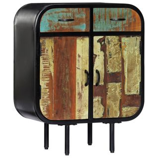 Buffet 60x30x75 Cm Bois De Récupération Massif