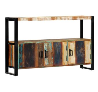 Buffet 120x30x75 Cm Bois De Récupération Solide