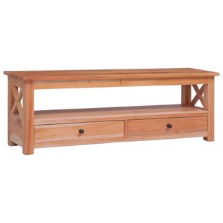 Meuble TV 120x30x40 Cm Bois D'acajou Massif