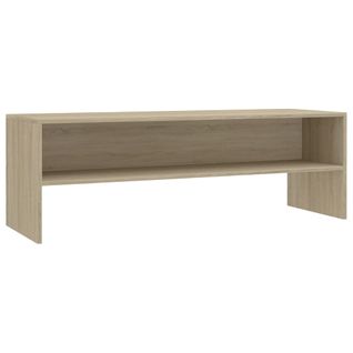 Meuble TV 1 Étagère 120 X 40 X 40 Cm Chêne Sonoma Bois Contreplaqué