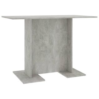 Table De Salle à Manger Gris Béton 110 X 60 X 75 Cm Aggloméré