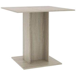 Table à Dîner Chêne Sonoma 80x80x75 Cm Bois Contreplaqué
