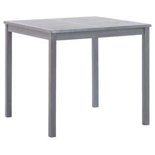Table De Jardin Gris 80x80x74 Cm Bois D'acacia Massif