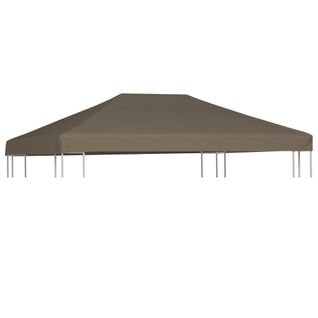 Toile Supérieure De Gazebo 310 G/m² 3x3 M Taupe