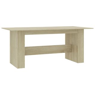 Table à Manger Chêne Sonoma 180x90x76 Cm Bois D’ingénierie