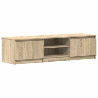 Meuble TV Chêne Sonoma 140x40x35,5 Cm Bois Contreplaqué