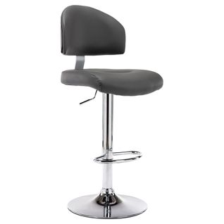 Tabouret De Bar Gris Similicuir