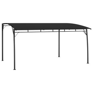 Auvent Jardin Tonnelle Tente Parasol Voile D'ombrage Terrasse Anthracite 4x3x2,55 M