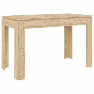 Table à Manger Chêne Sonoma 120x60x76 Cm Bois Contreplaqué
