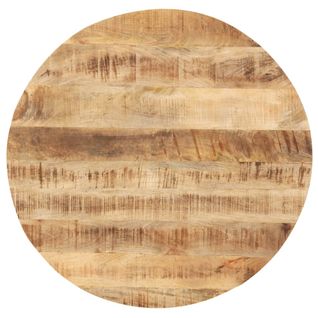 Dessus De Table Bois De Manguier Solide Rond 25-27 Mm 70 Cm