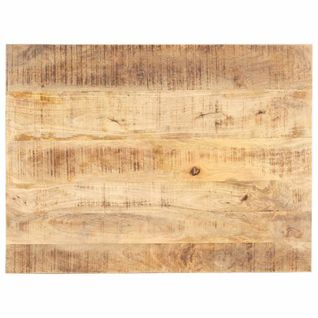 Dessus De Table Bois De Manguier Solide 15-16 Mm 70x60 Cm