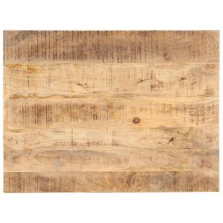 Dessus De Table Bois De Manguier Solide 25-27 Mm 90x60 Cm