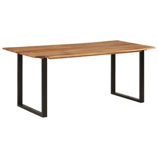 Table à Manger Rectangulaire 180x90x76 Cm Bois D'acacia Massif Dîner Repas Cuisine Intérieur