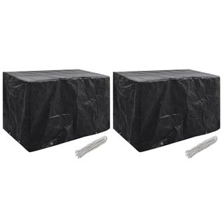 Housses De Salon De Jardin 2 Pièces 8 Oeillets 140x70x90 Cm