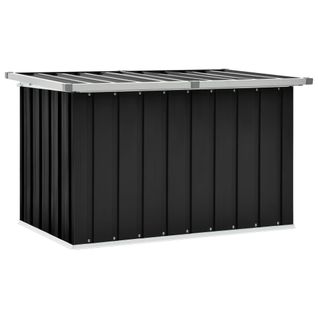 Boîte De Rangement De Jardin Anthracite En Acier Galvanisé Et Plastique - 109x67x65 Cm