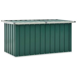 Coffre De Rangement De Jardin Vert 129x67x65 Cm