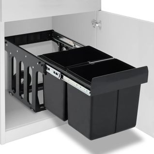 Poubelle De Cuisine Avec Tiroir-pull-out Sous-évier Gestion Des Déchets Soft-close 36 L