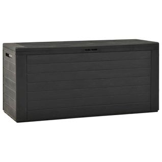 Boîte De Rangement De Jardin Anthracite 116x44x55 Cm