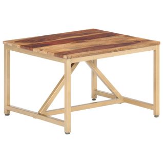 Table D'appoint 60x60x40 Cm Bois Massif