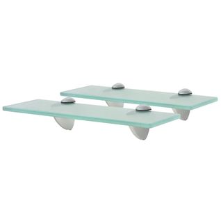 Étagères Murales 2 Pièces Verre 30 X 10 Cm 8 Mm