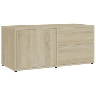 Meuble TV Chêne Sonoma 80x34x36 Cm Aggloméré