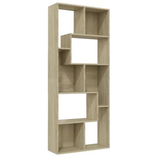 Bibliothèque Chêne Sonoma 67x24x161 Cm Bois Contreplaqué