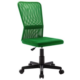 Chaise De Bureau Vert 44x52x100 Cm Tissu En Maille