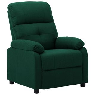 Fauteuil Inclinable Vert Foncé Tissu
