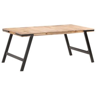 Table De Salle À Manger 180x90x76 Cm Bois De Manguier Massif