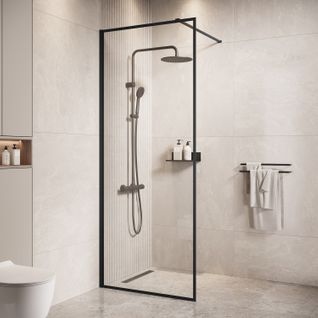 Paroi De Douche Georgia - 50 X 200 Cm - Noir