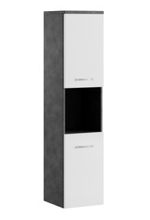 Colonne Montreal Hauteur 131 Cm Gris Avec Blanc