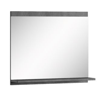 Miroir Avec Étagère Montreal 60 X 12 X 50 Cm   Gris