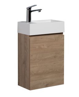Meuble Lave-Mains Angela 40 X 22 Cm - Chêne Châtaignier