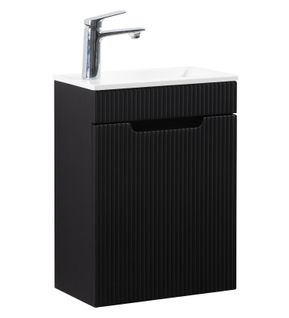 Meuble Lave-Mains Thermis 40 X 22 Cm - Noir Mat