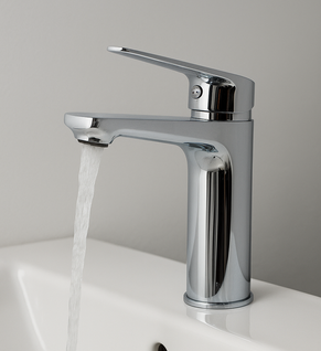 Robinet De Lavabo Shelby   Chrome   Mitigeur Avec Kit De Montage Et Tuyaux