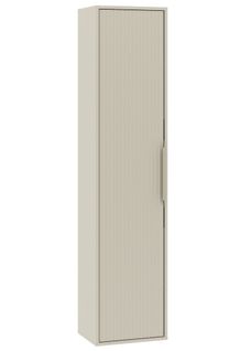 Armoire De Salle De Bain Rimini 38 X 33 X 170 Cm   Cashmere   Colonne Suspendue 1 Porte