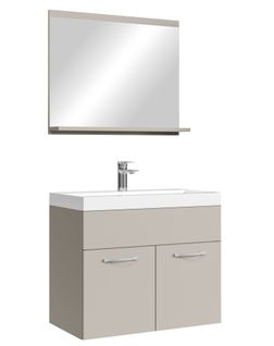 Meuble De Salle De Bain Montreal Set 02 60 X 35 Cm   Cashmere   Meuble De Salle De Bain Avec Miroir