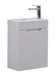 Meuble De Toilette Thermis 40 X 22 Cm   Blanc   Meuble Lavabo Avec Vasque Blanche