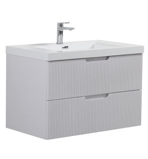 Meuble De Salle De Bain Thermis 80 Cm   Blanc   Meuble De Salle De Bain Avec Lavabo