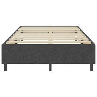 Sommier déco à Lattes Gris Foncé Tissu 120x200 Cm