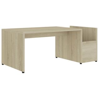 Table Basse Chêne Sonoma 90x45x35 Cm Bois Contreplaqué