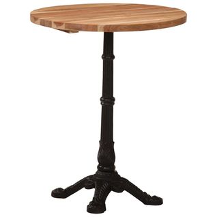 Table De Bistro Ø60x76 Cm Bois D'acacia Massif