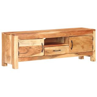 Meuble TV 116x30x40 Cm Bois D'acacia Massif