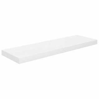 Étagère Murale Flottante Blanc Brillant 80x23,5x3,8 Cm Mdf
