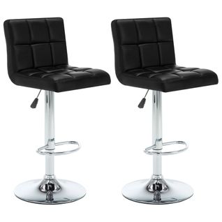 Tabourets De Bar Lot De 2 Noir Simili