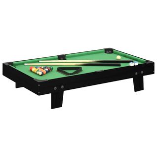 Mini Table De Billard 3 Pieds 92x52x19 Cm Noir Et Vert